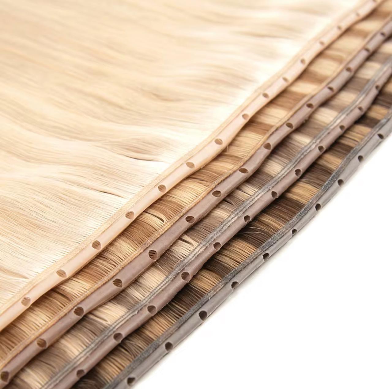 Flexible lightweight hair extensions with Hypno Genius Weft in multiple shades. Designed for seamless, durable, and natural-looking installs.