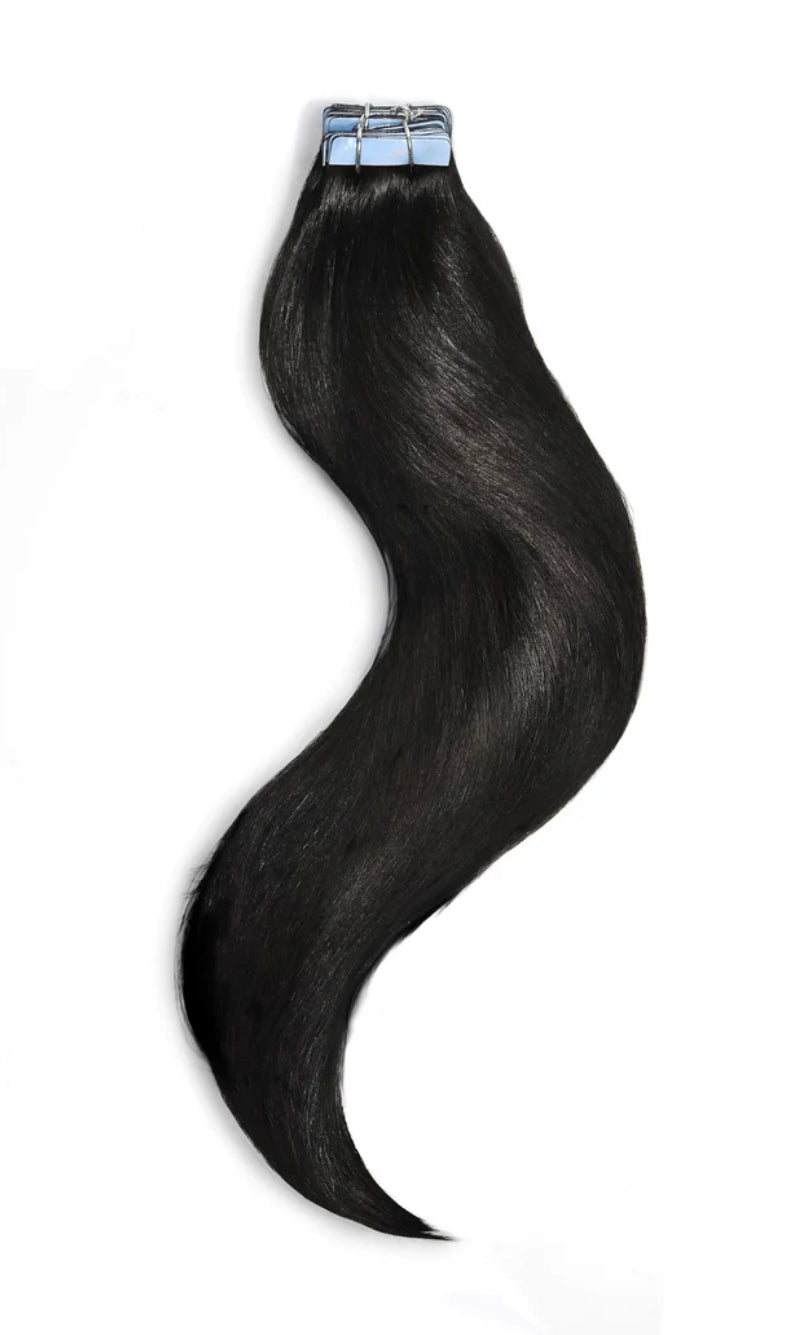 Smooth, shiny Tape-in Hair Extensions for natural volume and length