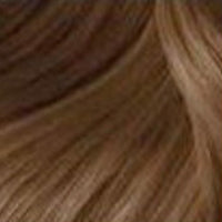 Warm chestnut brown hair swatch for Deep Wave Frontals. Classic tone for a timeless, full hairstyle.