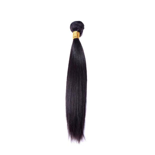 Silky Straight Virgin Hair Extension in natural black, 100% virgin hair for a sleek, tangle-free look. Shop Virgin Hair Extensions | 30% Off Sale.